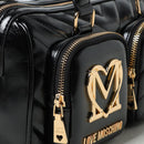 LOVE MOSCHINO Damen Handtasche City Pockets Line Schwarz