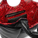 Maxi Shopping Bag LOVE MOSCHINO linea Puffy Logo Trapuntata Imbottita Nera