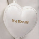 Maxi Shopping Bag LOVE MOSCHINO linea Puffy Logo Trapuntata Imbottita Avorio