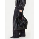 Maxi-Einkaufstasche LOVE MOSCHINO Puffy Line Logo Gesteppt Gepolstert Schwarz