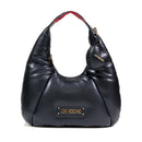 Hobo Bag LOVE MOSCHINO linea Puffy Logo Trapuntata Imbottita Nera