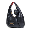 Hobo Bag LOVE MOSCHINO linea Puffy Logo Trapuntata Imbottita Nera