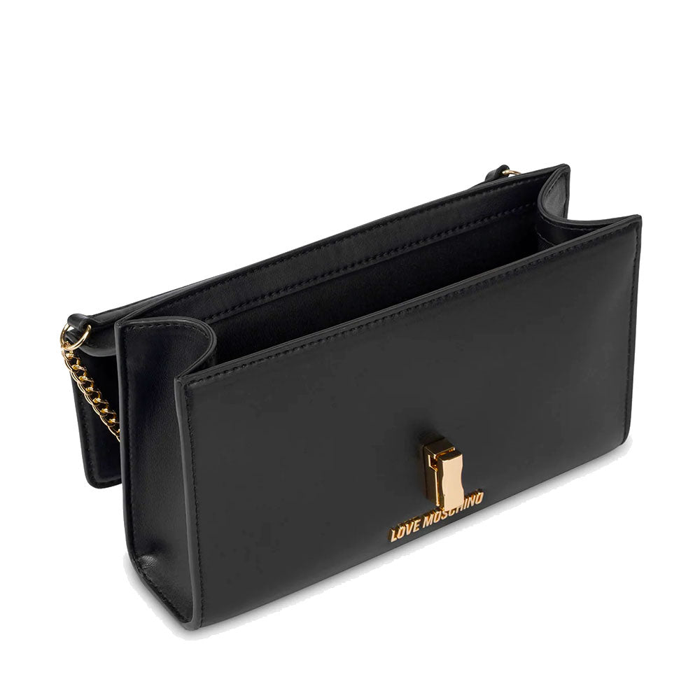 Clutch Donna con Tracolla LOVE MOSCHINO Nera con Cuore