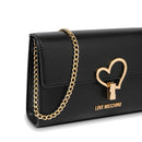 Clutch Donna con Tracolla LOVE MOSCHINO Nera con Cuore