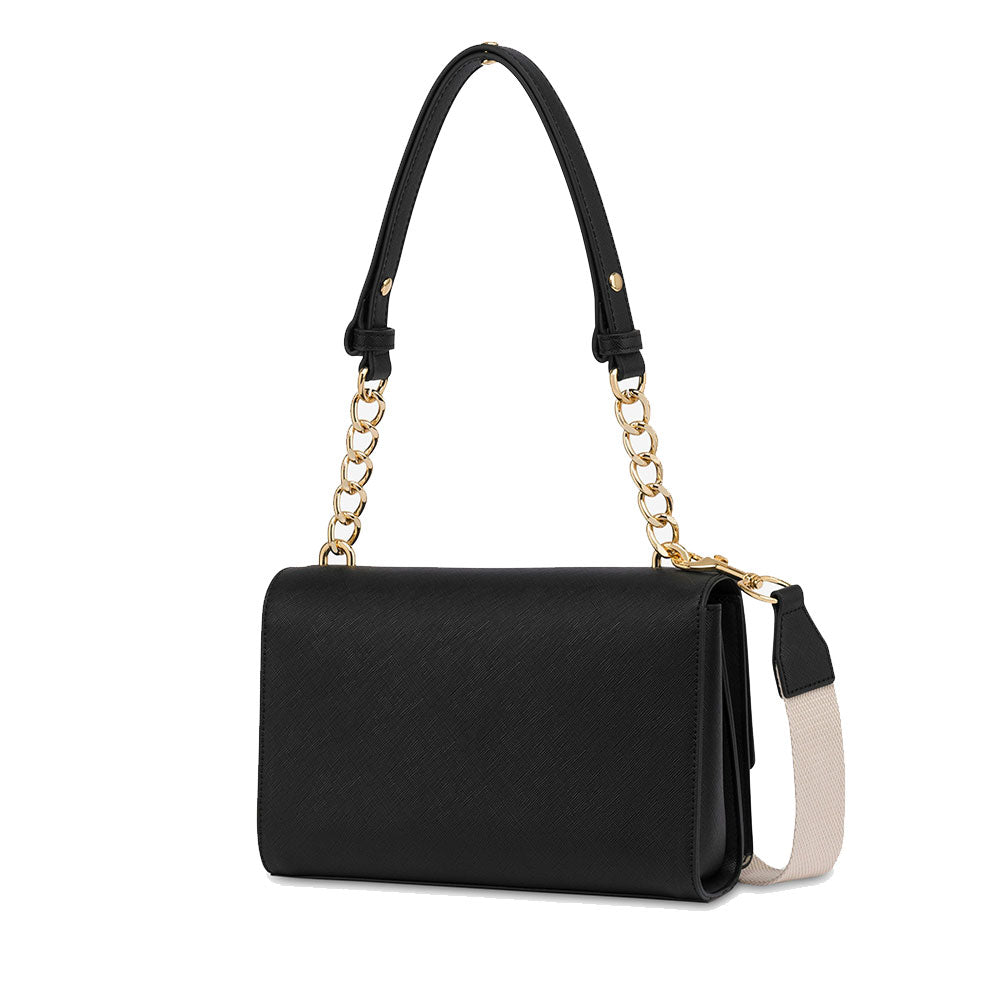 LOVE MOSCHINO Damen Umhängetasche Casual Chic Linie in Schwarz