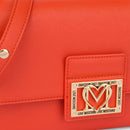 Borsa Donna a Spalla LOVE MOSCHINO linea Casual Chic color Ruggine