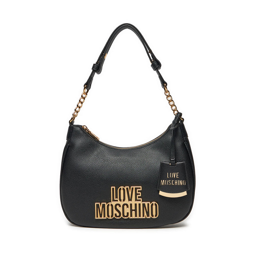 Hobo Bag LOVE MOSCHINO linea Cut Out Logo Nero