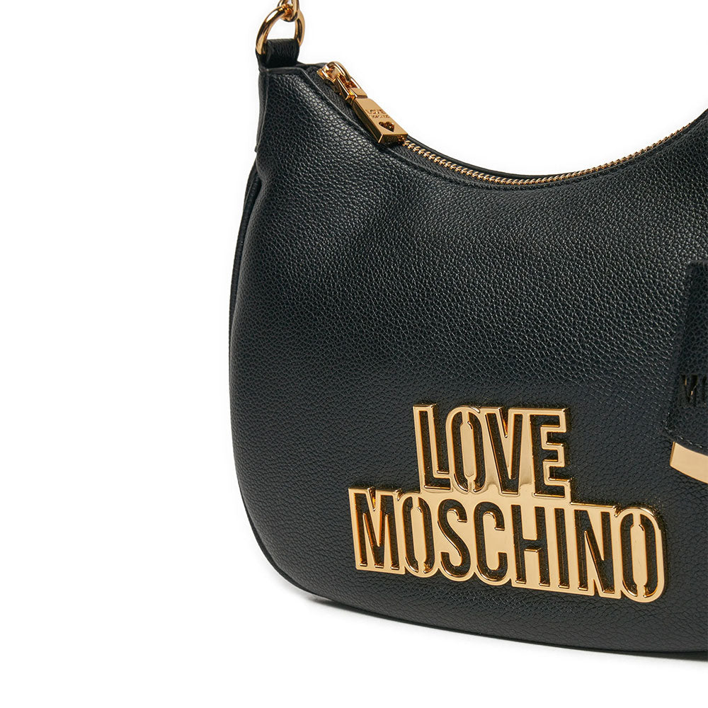 Hobo Bag LOVE MOSCHINO Cut Out Logo Schwarze Linie