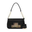 Borsa Donna a Spalla LOVE MOSCHINO linea Cut Out Logo Nero