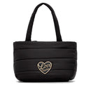 Shopping Bag Donna LOVE MOSCHINO in Nylon Trapuntato Nero