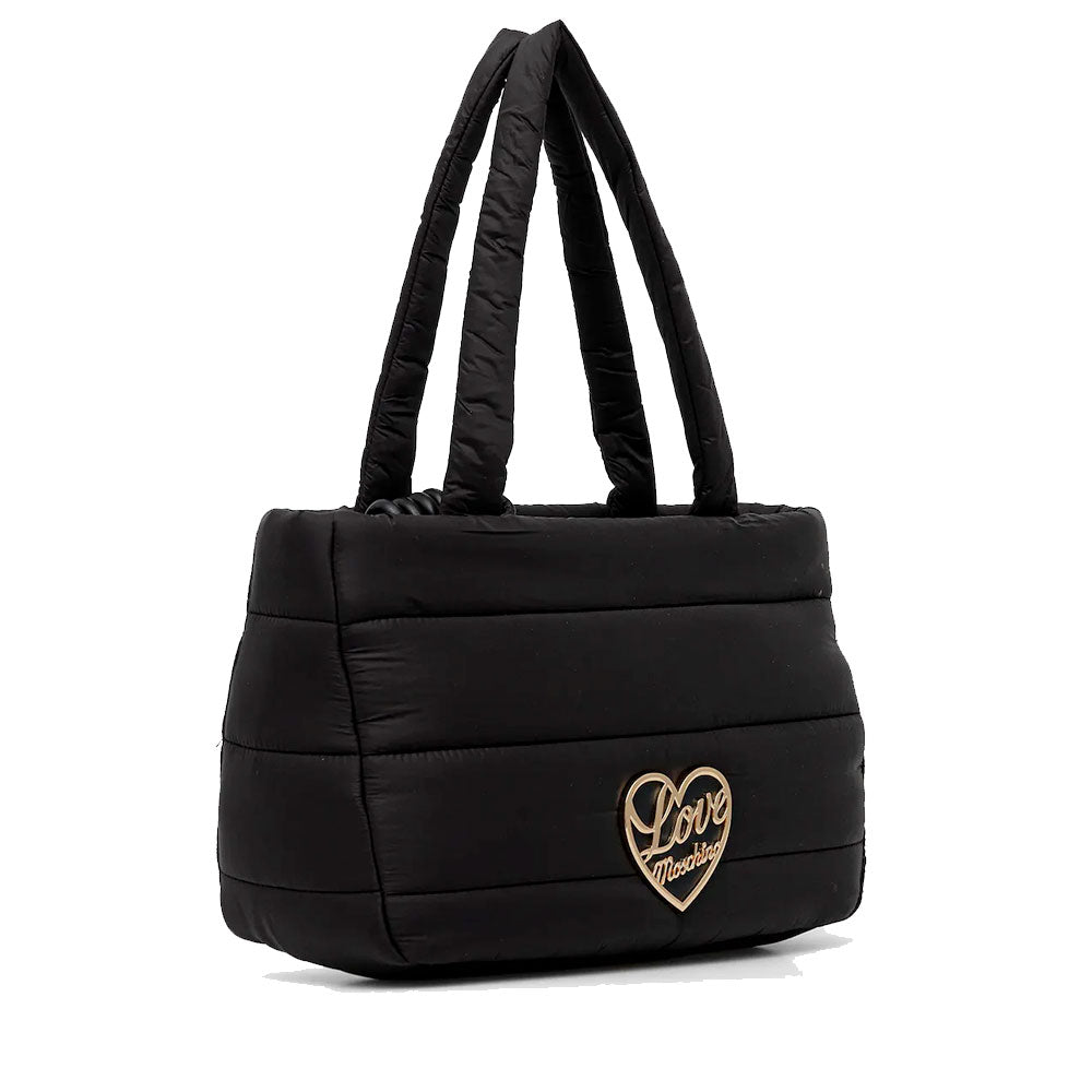 Shopping Bag Donna LOVE MOSCHINO in Nylon Trapuntato Nero