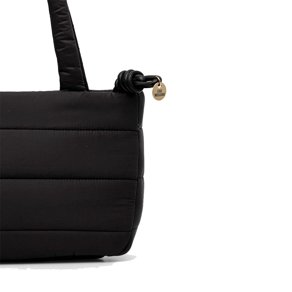 Shopping Bag Donna LOVE MOSCHINO in Nylon Trapuntato Nero