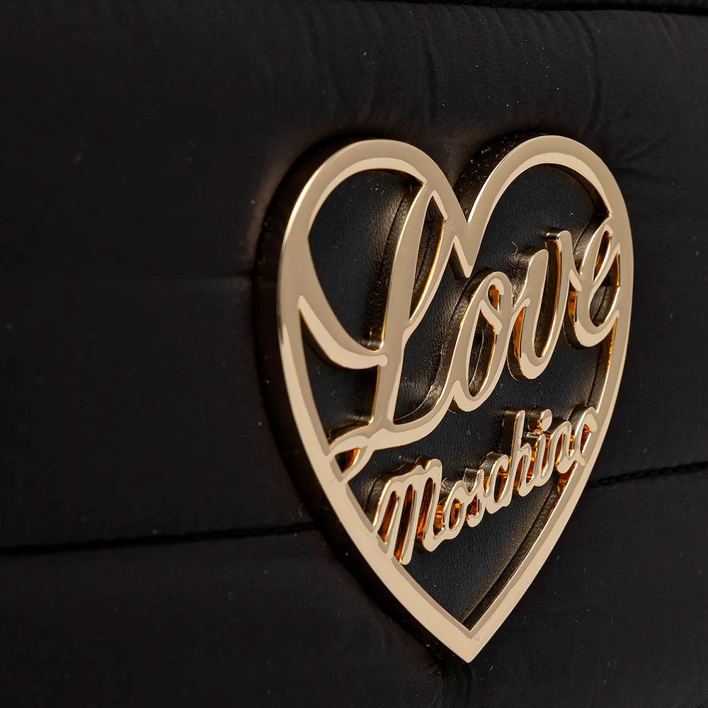 Shopping Bag Donna LOVE MOSCHINO in Nylon Trapuntato Nero