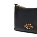 Hobo Bag Small LOVE MOSCHINO Perlenlinie Schwarz