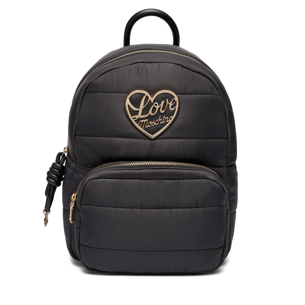 Zaino Donna LOVE MOSCHINO in Nylon Trapuntato Nero