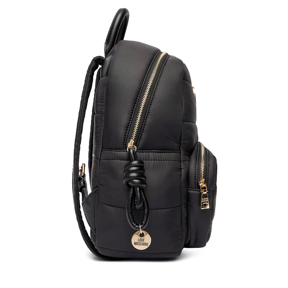 Zaino Donna LOVE MOSCHINO in Nylon Trapuntato Nero