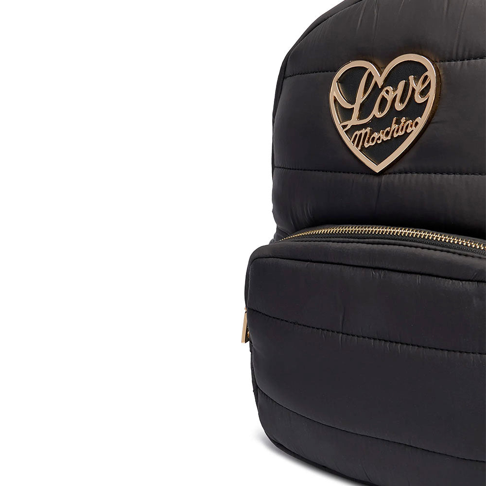 Zaino Donna LOVE MOSCHINO in Nylon Trapuntato Nero