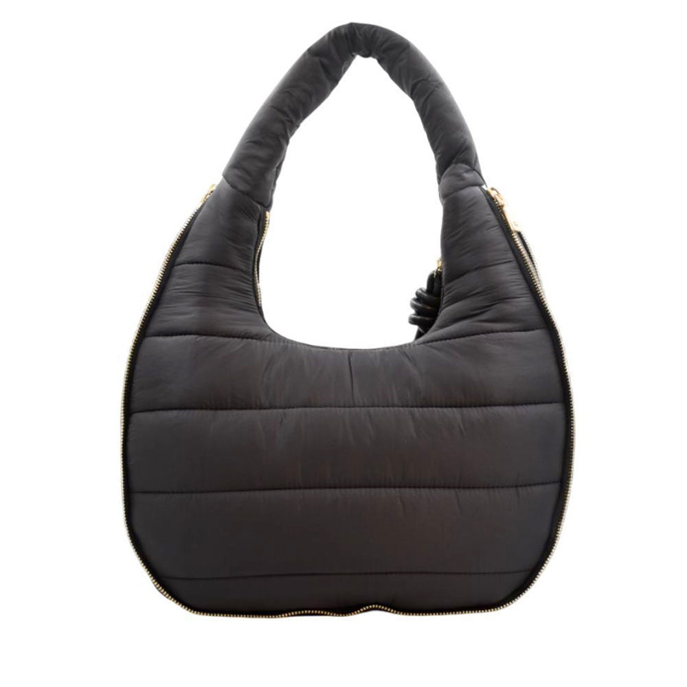 Hobo Bag Donna LOVE MOSCHINO in Nylon Trapuntato Nero