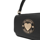 Borsa Donna a Mano con Tracolla LOVE MOSCHINO linea Cupid Nera con Logo