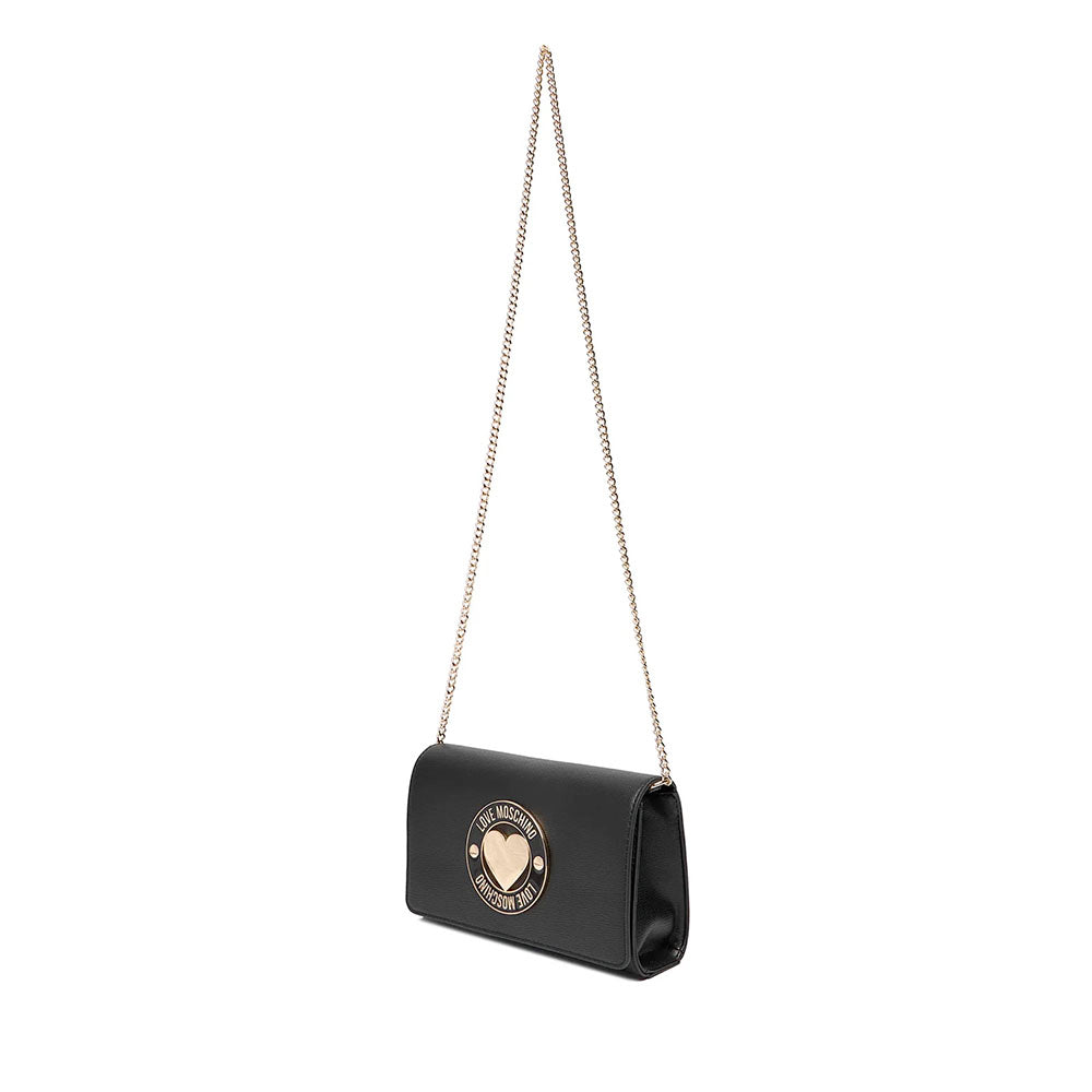 Clutch Donna con Tracolla LOVE MOSCHINO Nera con Logo