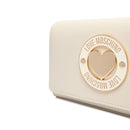 Clutch Donna con Tracolla LOVE MOSCHINO Avorio con Logo