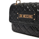 Borsa Donna a Spalla LOVE MOSCHINO linea Logo Lettering Nero