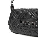 Hobo Bag Trapuntata LOVE MOSCHINO linea Lettering Logo colore Nero con Logo Canna di Fucile