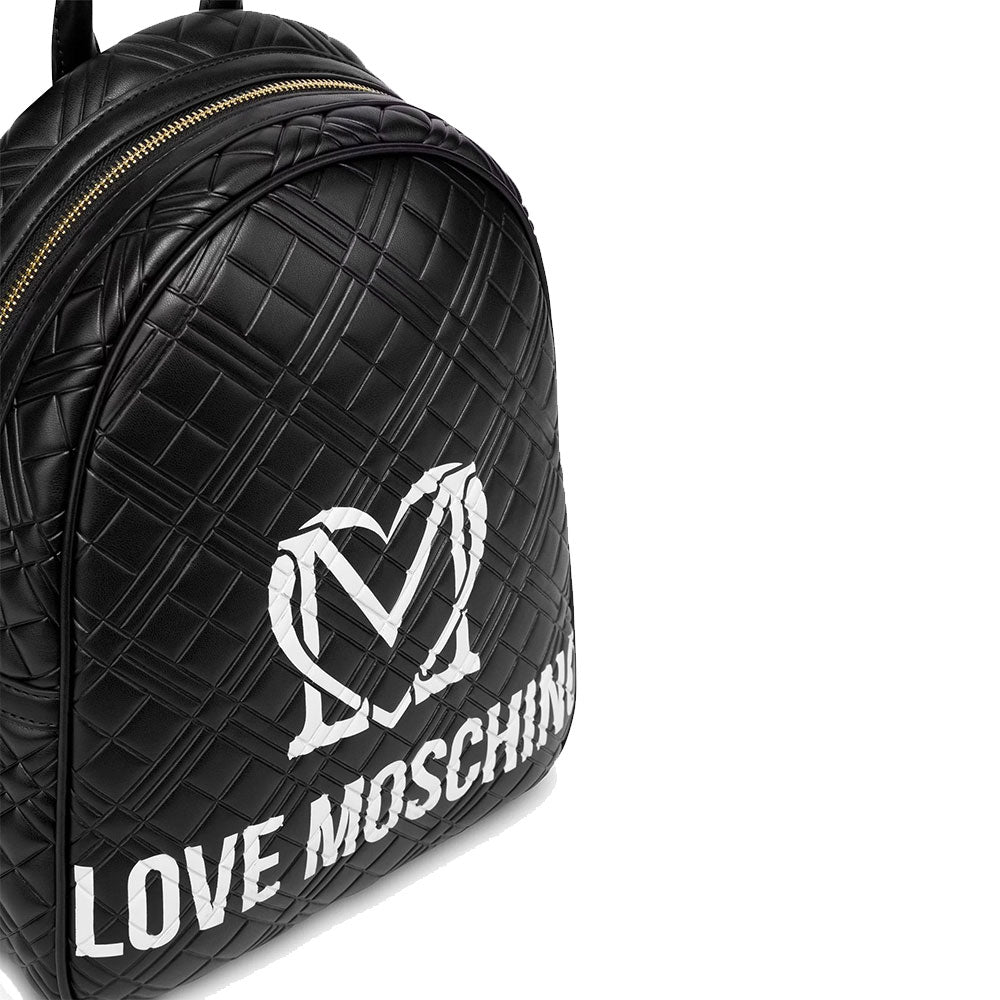 Zaino Donna Trapuntato LOVE MOSCHINO linea Logo Quilt Nero