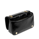 Borsa Donna a Spalla e Tracolla LOVE MOSCHINO Nera con Logo Ricamato e Borchie