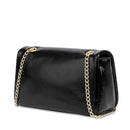 Borsa Donna a Spalla e Tracolla LOVE MOSCHINO Nera con Logo Ricamato e Borchie