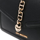 Borsa Donna a Spalla LOVE MOSCHINO linea Chain Detail Nero