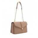 Borsa Donna a Spalla LOVE MOSCHINO linea Chain Detail color Crema