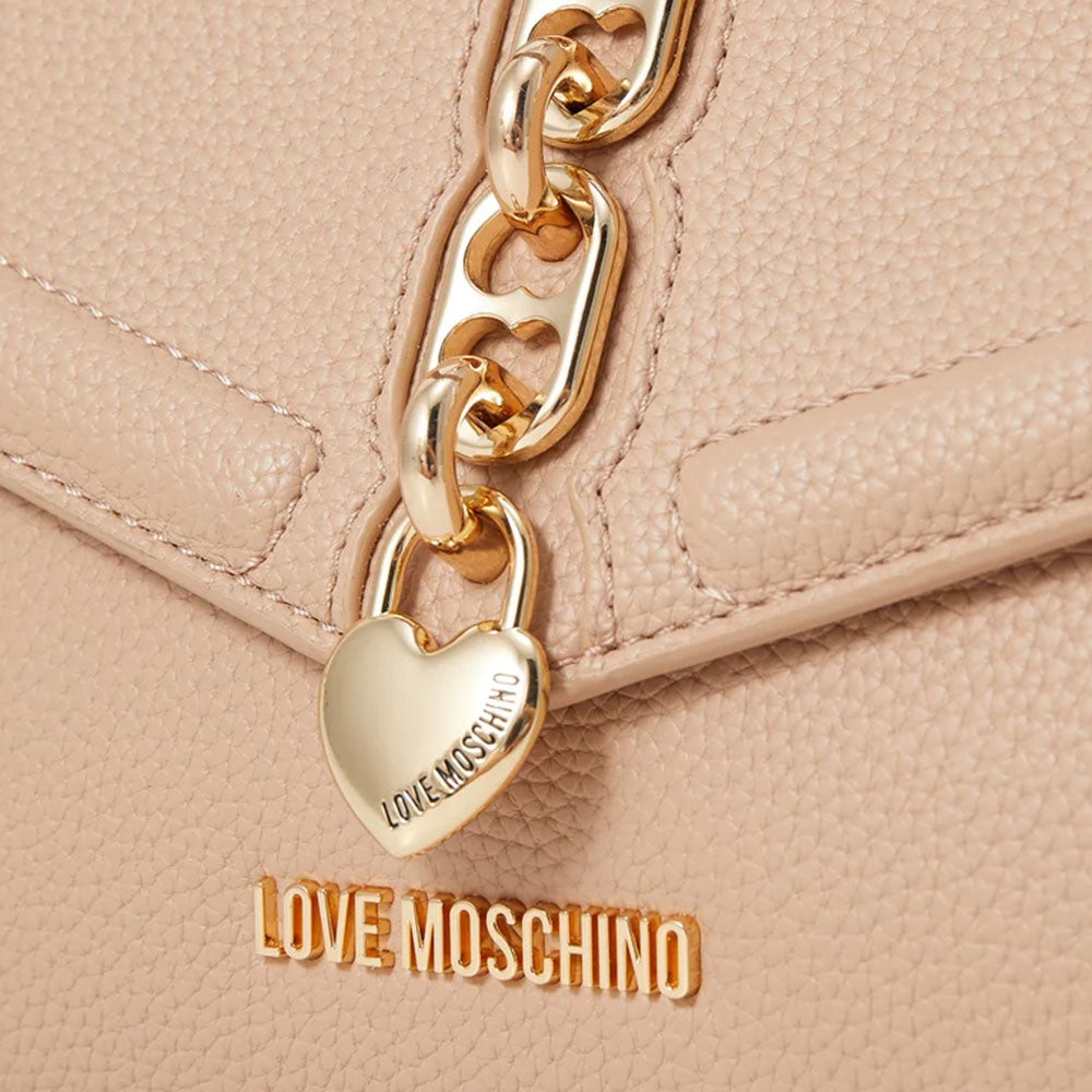 LOVE MOSCHINO Damenhandtasche Chain Detail-Linie in der Farbe Creme