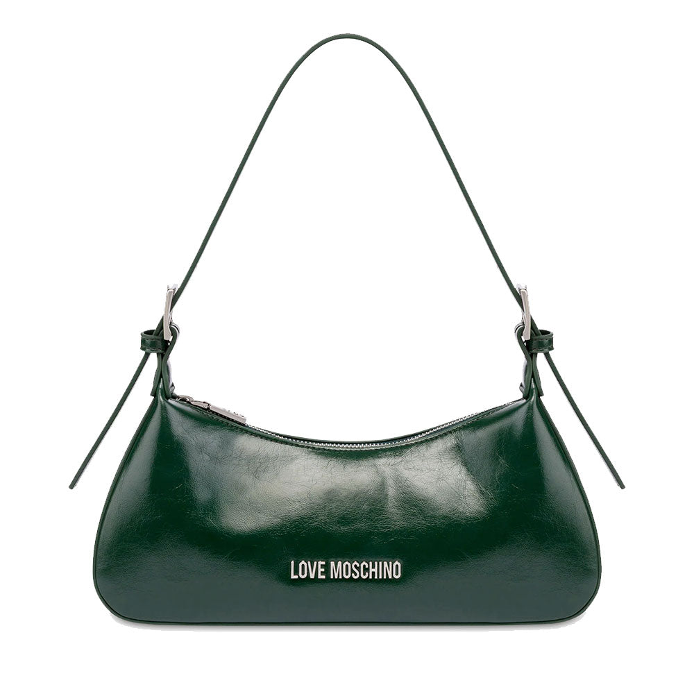 Borsa Donna a Spalla LOVE MOSCHINO in Ecopelle Soft Verde Scuro