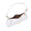 Borsa Donna a Spalla LOVE MOSCHINO in Ecopelle Effetto Vernice Bianca