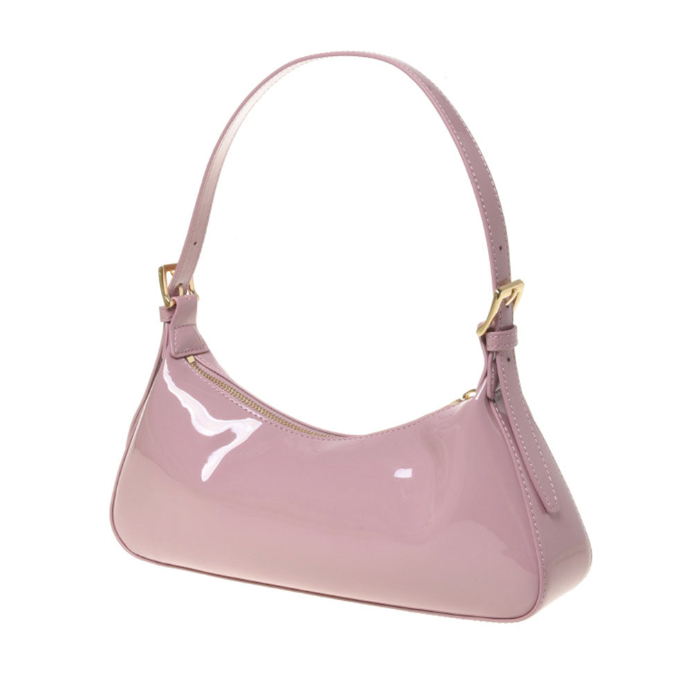 Borsa Donna a Spalla LOVE MOSCHINO in Ecopelle Effetto Vernice Rosa