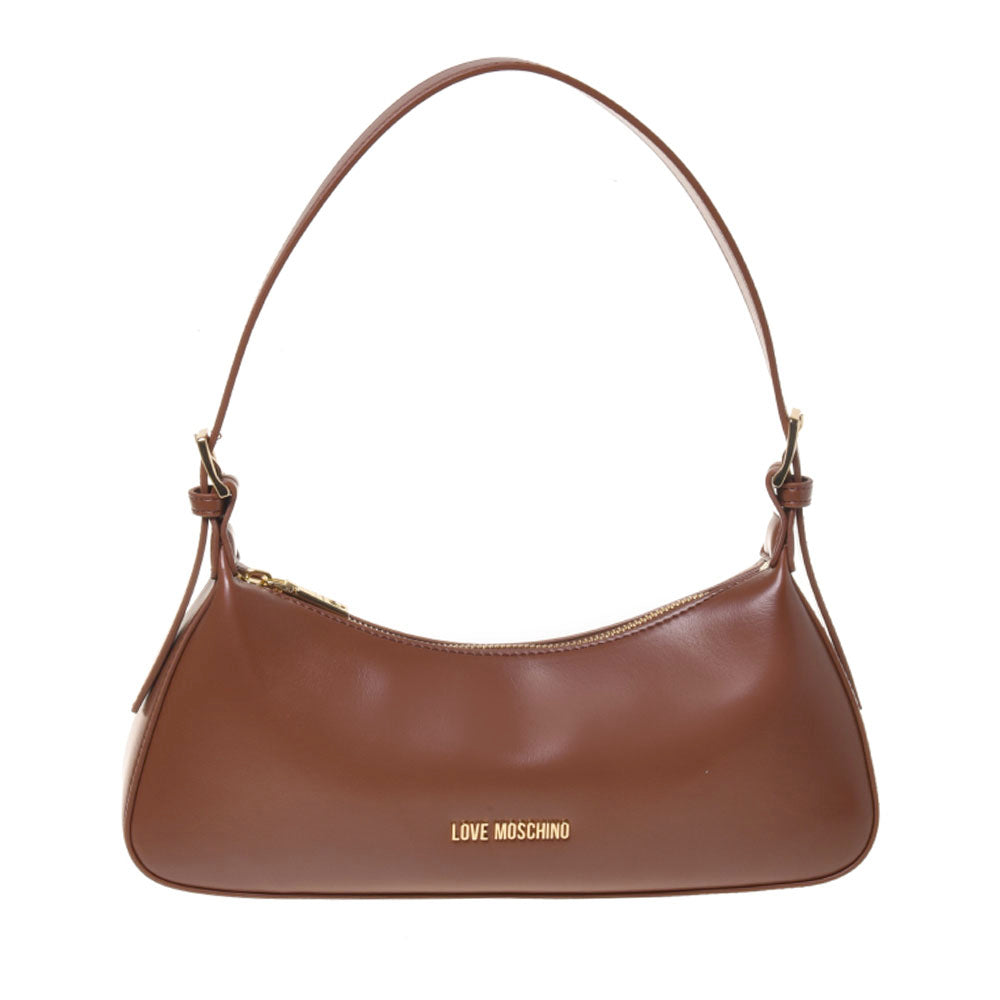 Borsa Donna a Spalla LOVE MOSCHINO in Ecopelle Soft Marrone