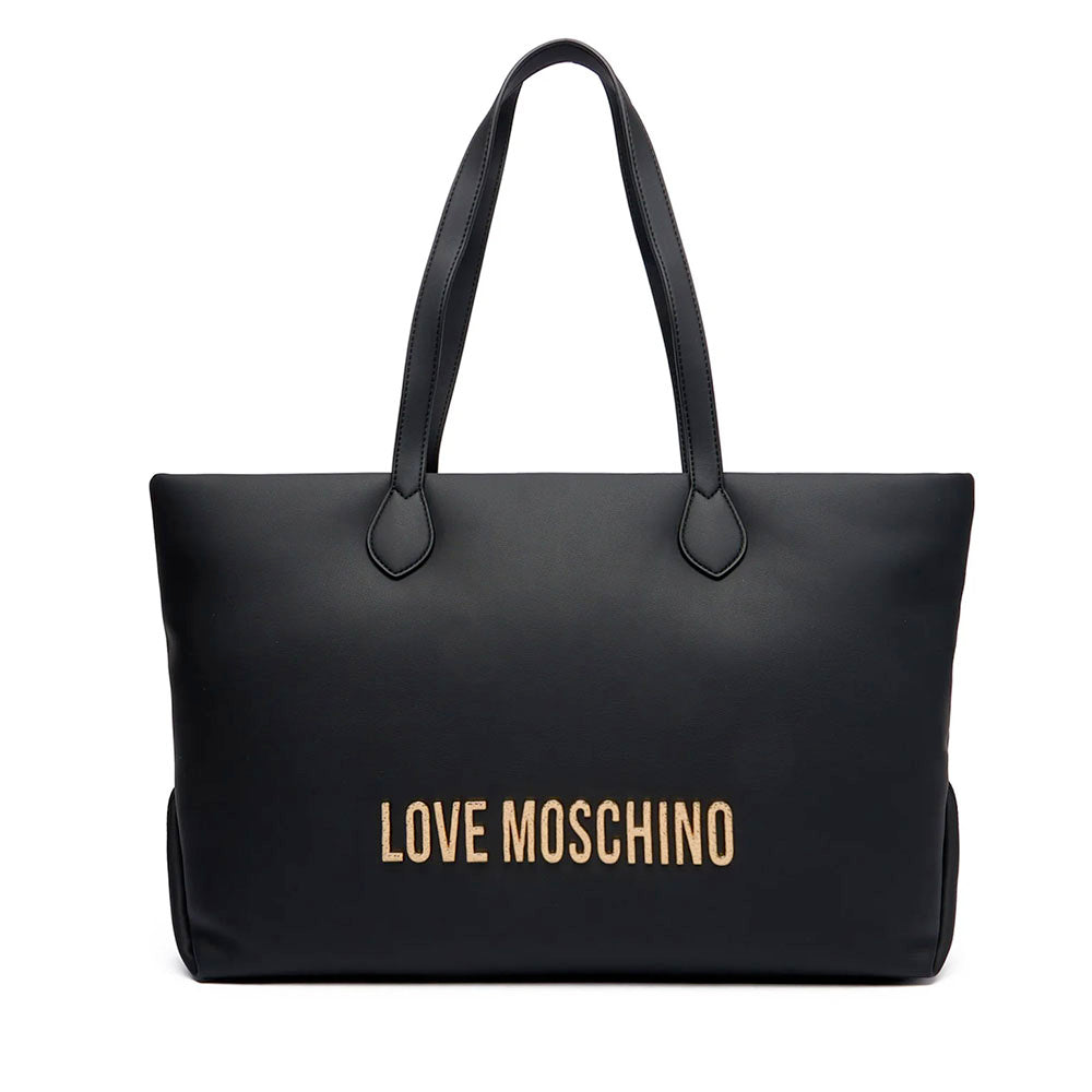 Shopping Bag Donna LOVE MOSCHINO Nera con Maxi Logo