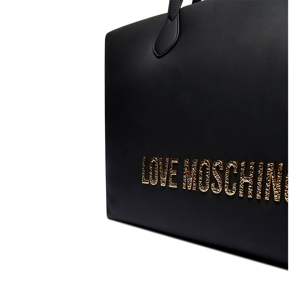 Shopping Bag Donna LOVE MOSCHINO Nera con Maxi Logo