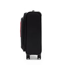 LOVE MOSCHINO 
55 cm Kabinentrolley aus schwarzem Stoff mit Maxi-Logo in Rot