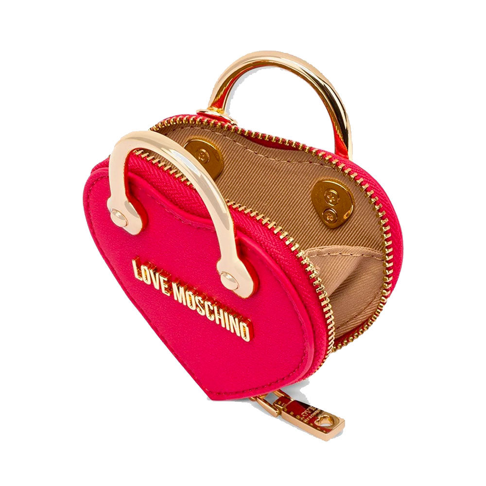 Portachiavi Donna a Forma di Cuore LOVE MOSCHINO Rosso