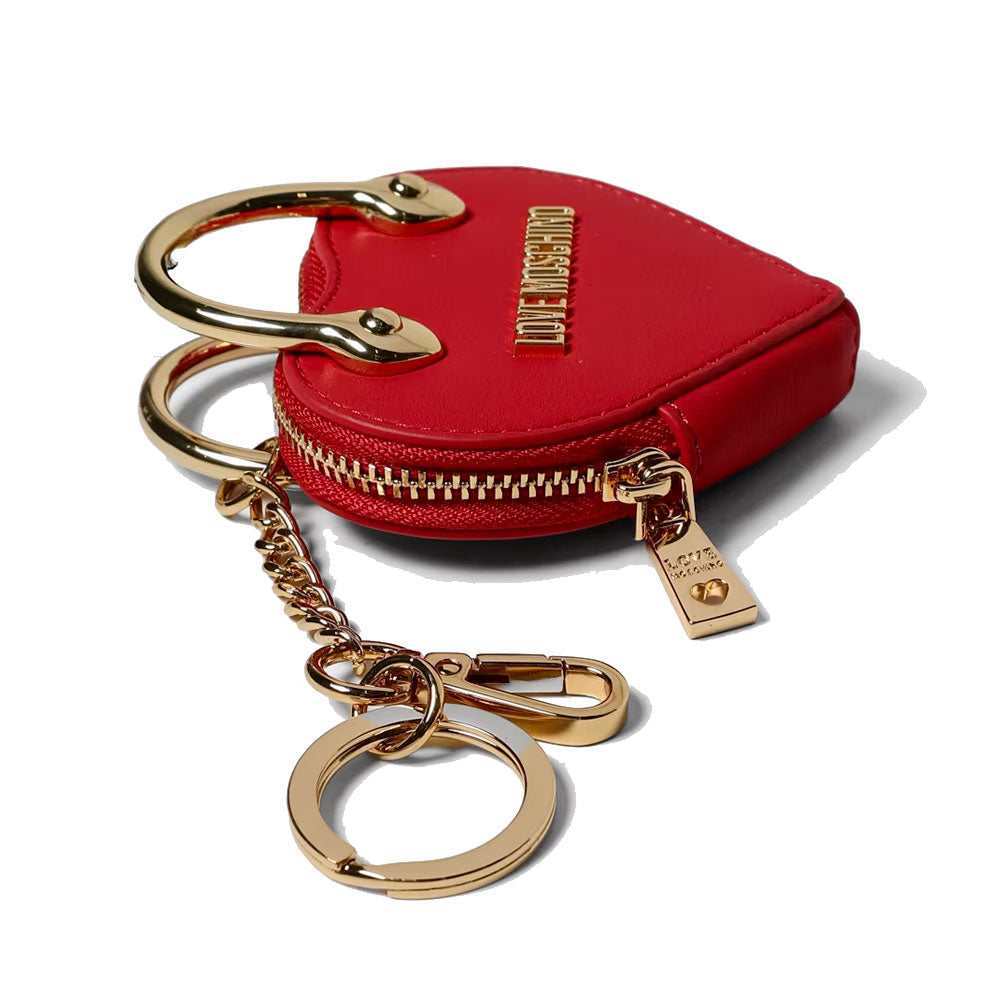Damen-Schlüsselanhänger in Herzform LOVE MOSCHINO in Rot