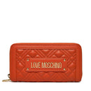 Portafoglio Donna Zip Around Trapuntato LOVE MOSCHINO linea Quilted Ruggine