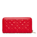 Portafoglio Donna Zip Around Trapuntato LOVE MOSCHINO linea Quilted Rosso