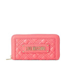 Women's Coral Quilted Zip-Around Wallet LOVE MOSCHINO Quilted