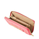 Women's Coral Quilted Zip-Around Wallet LOVE MOSCHINO Quilted