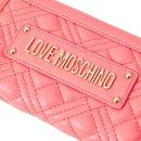 Women's Coral Quilted Zip-Around Wallet LOVE MOSCHINO Quilted