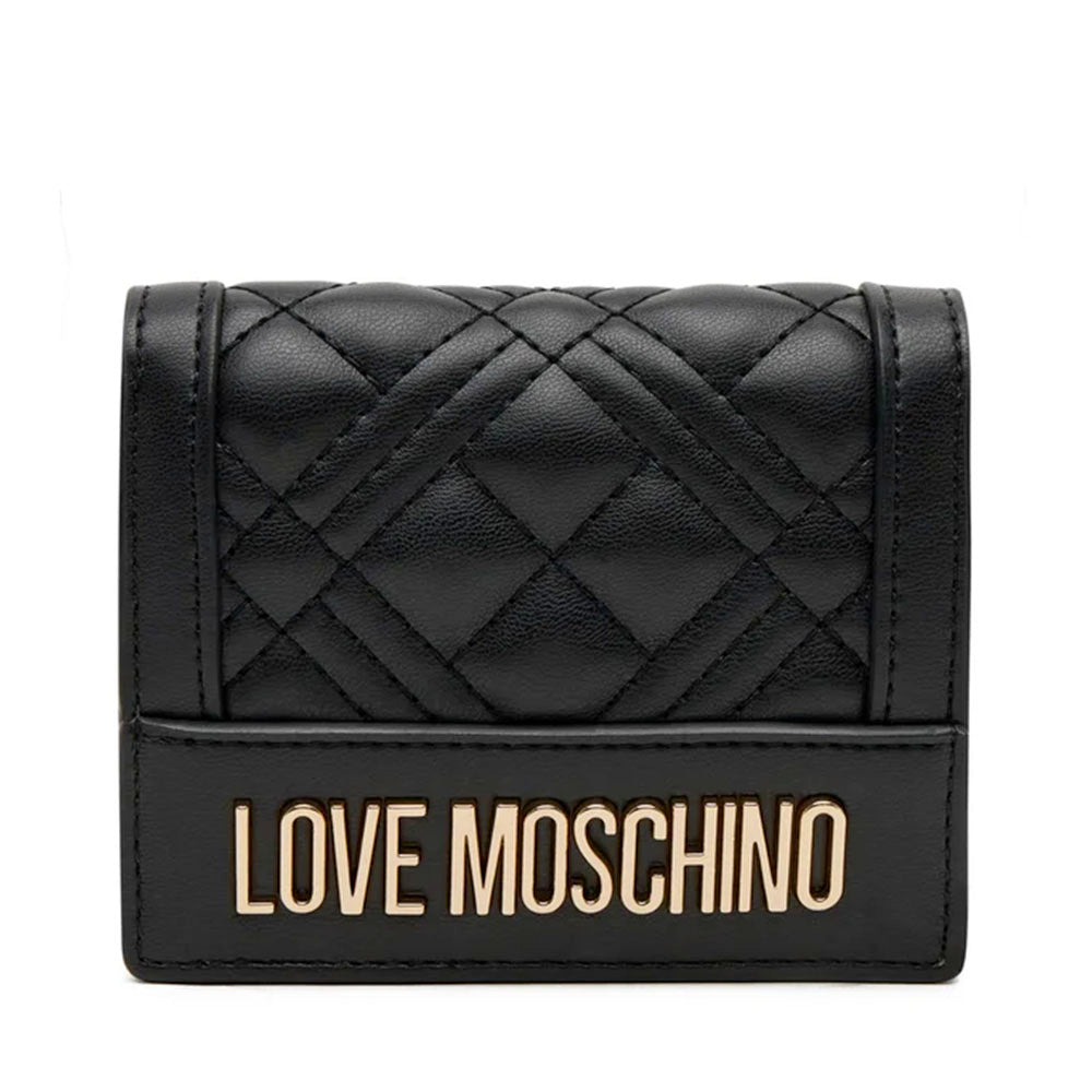 Portafoglio Donna Piccolo Trapuntato LOVE MOSCHINO linea Quilted Nero