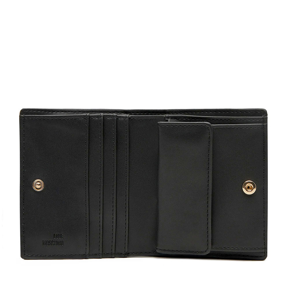 Portafoglio Donna Piccolo Trapuntato LOVE MOSCHINO linea Quilted Nero