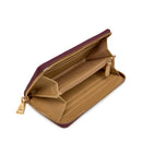 Portafoglio Donna Zip Around LOVE MOSCHINO color Vino con Placca Logata